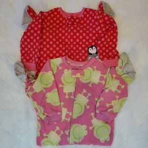 Lot of 2 infant footed sleepers